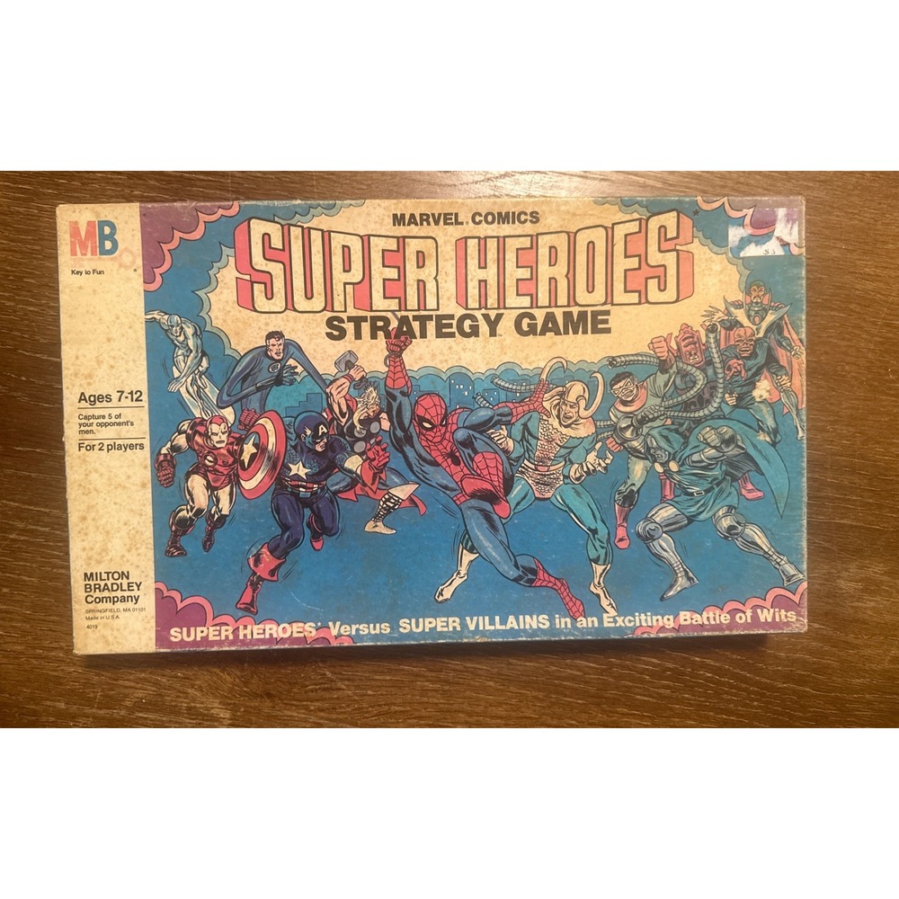 Marvel Comics Super Heroes Strategy Game VTG 1980 Milton Bradley SEALED PIECES